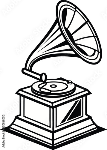 Retro gramophone evokes classic music nostalgia and timeless audio experiences