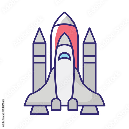 Rocket Launch Vector icon which can easily modify or edit