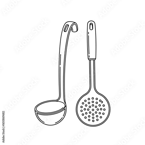 Essential kitchen utensils for everyday cooking and serving tasks in your home
