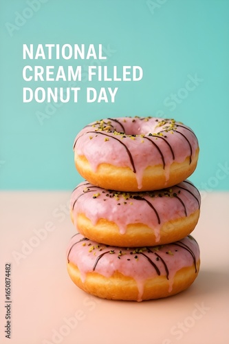 Celebrate National Cream Filled Donut Day