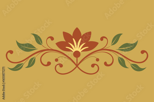 Elegant Floral Bookmark Design