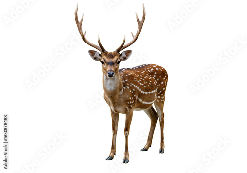 Spotted deer antlers wildlife mammal animal photography nature image