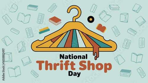 National Thrift Shop Day Vintage Fashion Clothing Graphic