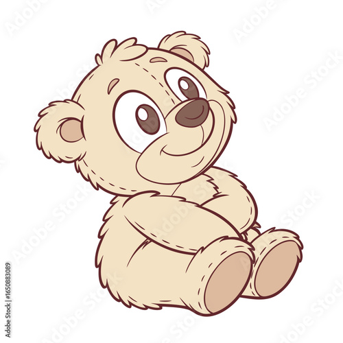 A Teddy Bear in vector art illustration