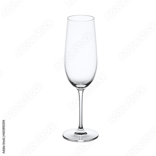 Empty elegant champagne flute for celebration