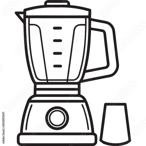 blender machine vector illustration