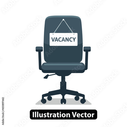 Vacancy Announcement An Empty Office Chair Symbolizing Job Openings and Opportunities