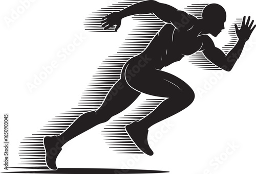 Dynamic runner sprinting with speed and power