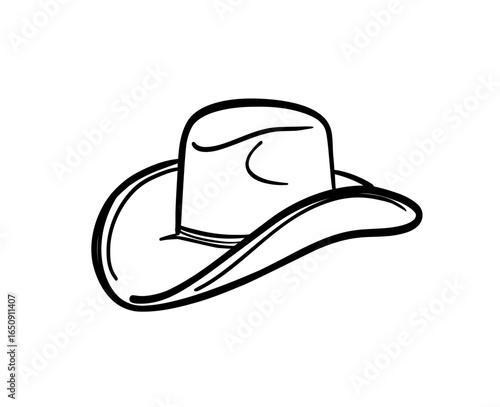 cowboy hat isolated on white