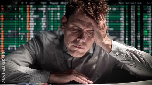 Professional analyzing complex holographic Excel data interface with advanced technology