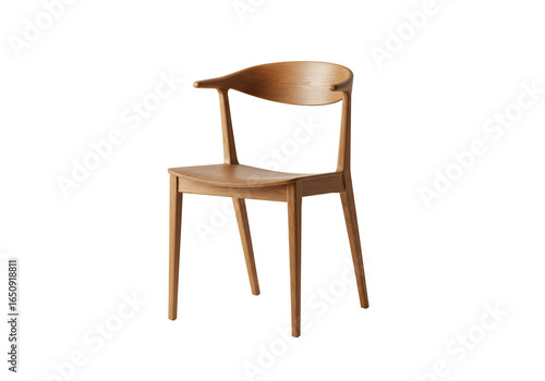 Wallpaper Mural Wooden chair simple design studio shot interior furniture home decor minimalist style Torontodigital.ca