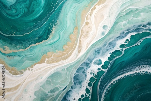 Elegant light green marble texture background. Design illustration.