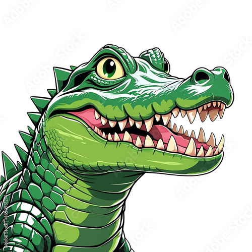 cartoon crocodile with a smile