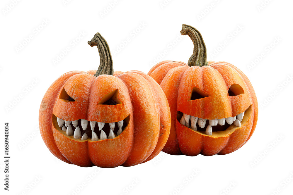 Fototapeta premium Exaggerated pumpkins for Halloween
