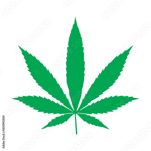 cannabis drug colored icon