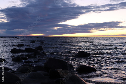 sunset on the beach