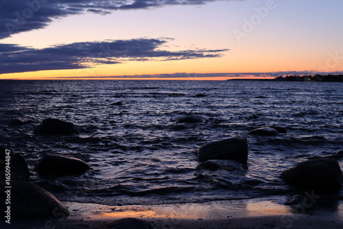 sunset over the sea