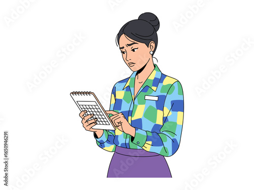 Analyzing the Finances: An illustration of a professional deeply engrossed in financial calculations, embodying focus and diligence, hinting at a complex analysis with a sense of careful deliberation.