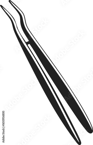 Brow tweezers, precision grooming tool, eyebrow shaping instrument, beauty accessory for perfect eyebrows