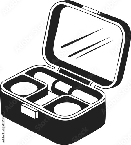 Makeup case, cosmetic organizer, beauty storage box with compartments for tools and products