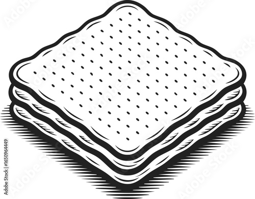 Matzo bread, kosher unleavened flatbread, traditional Jewish food, crunchy texture, versatile ingredient