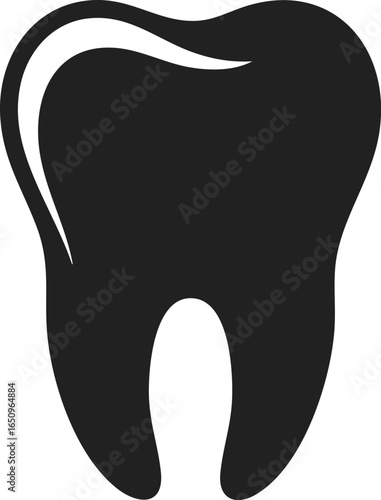 Molar tooth, dental anatomy, oral health symbol representing hygiene, care, and treatment in vintage engraved style