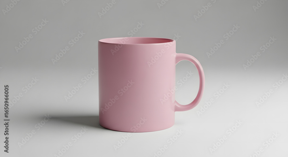 Fototapeta premium pink doff mug mockup