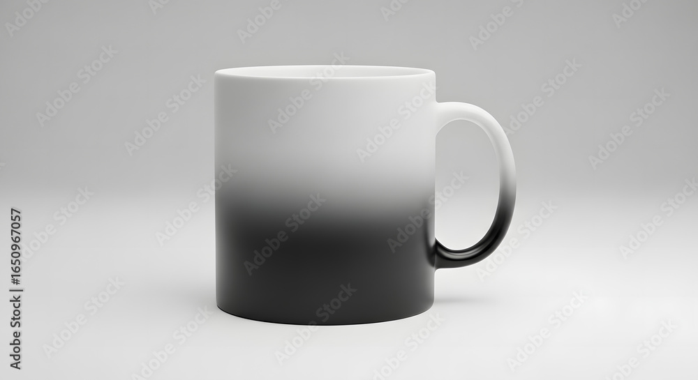 Obraz premium Stylish Gradient Coffee Cup Mockup