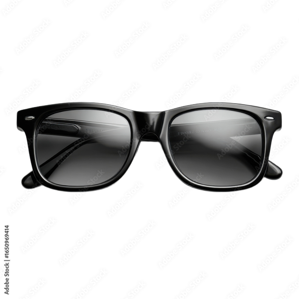 Fototapeta premium Pair of sunglasses with a black frame and a black lens