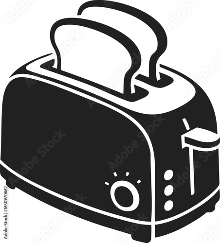 Toaster, electric bread cooker, kitchen appliance, dual-slot toaster for crispy toast preparation