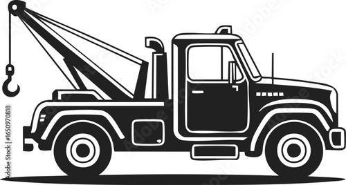 Tow truck, recovery vehicle, roadside assistance, towing service, heavy-duty truck, tow rig, wrecker, vehicle transporter, auto rescue solution