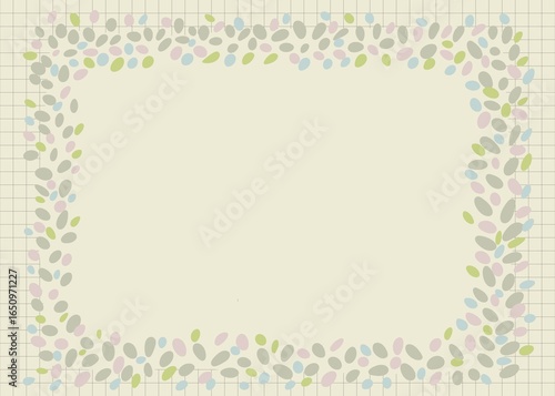 Wallpaper Mural frame for text with abstract flowers Torontodigital.ca