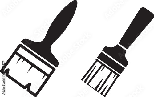 Black and white swimmer illustration, vector design
