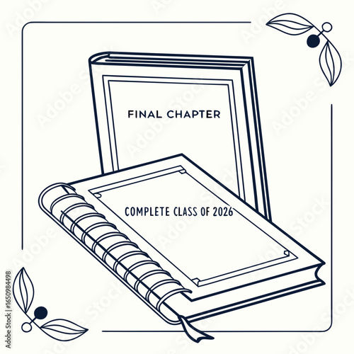 Two books final chapter complete class graduation