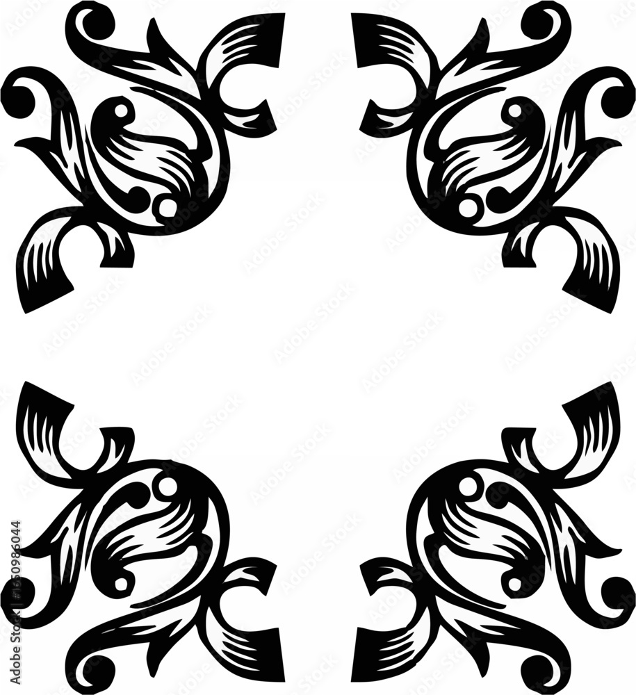 Obraz premium Ornamental shapes vector.eps