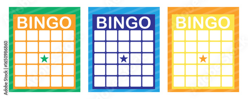 Bingo card blank lotto template, board game background grid, Vintage empty game ticke for numbers. Layout, Lottery ticket, lotto game template, bingo cards symbol outline silhouette isolated on white