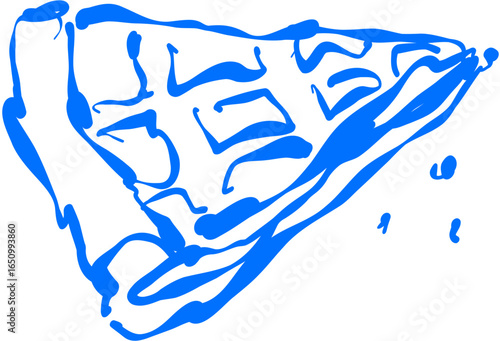 Slice of pie with filling