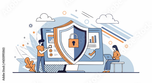 Digital security protection for modern business operations and data privacy assurance