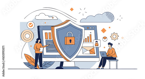 Digital security protection for modern business operations and data privacy assurance