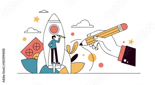 Innovative business idea creation and strategic growth planning for startup success