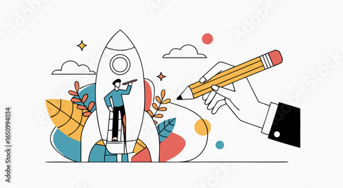 Innovative business idea creation and strategic growth planning for startup success
