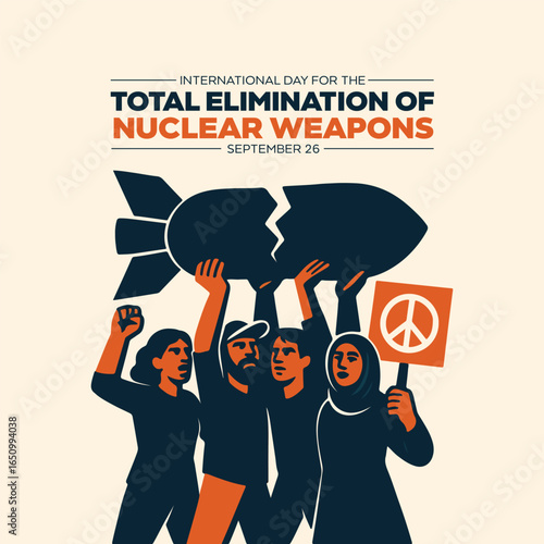 International Day for the Total Elimination of Nuclear Weapons Posters | Anti-Nuclear Awareness, Peace Symbols & Global Disarmament Campaign Designs
