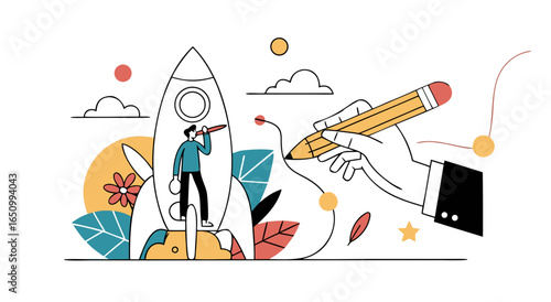 Innovative business idea creation and strategic growth planning for startup success