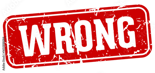 wrong rectangular sign. wrong stamp