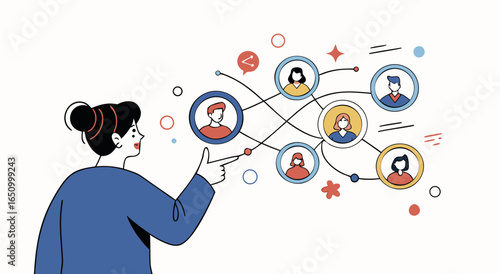 Building connections people network interaction strategy development planning business collaboration development