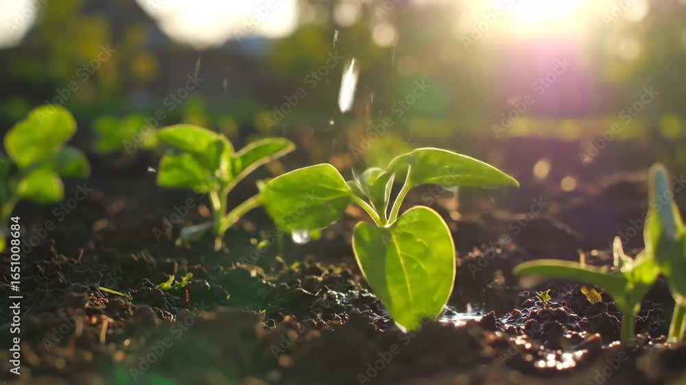 Watering Young Plants: Nurturing Growth in the Garden Watering Young Plants: Nurturing Growth in the Garden
