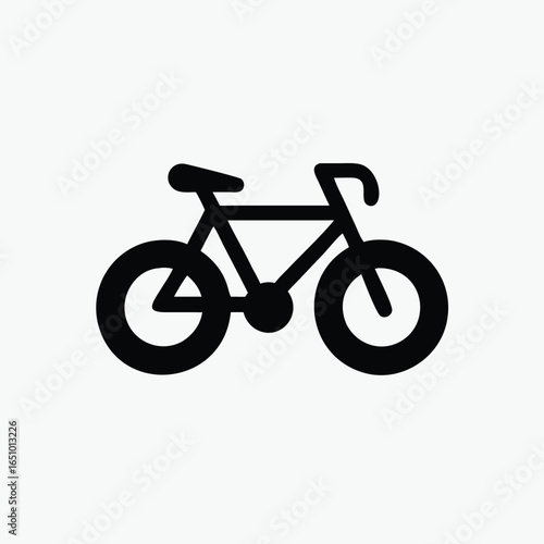 minimalist bycycle icon vector template