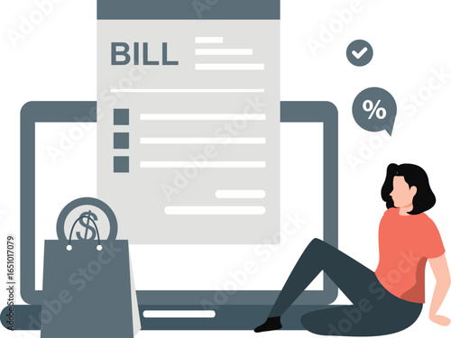 Girl shocked due to bill discount