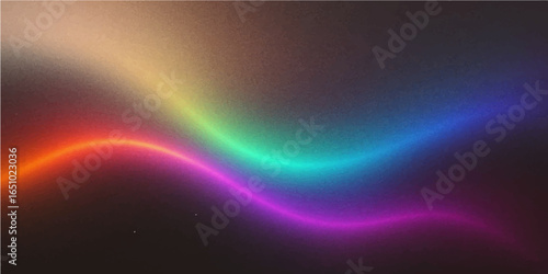 Abstract colourful glowing background with flowing lines and dynamic design elements