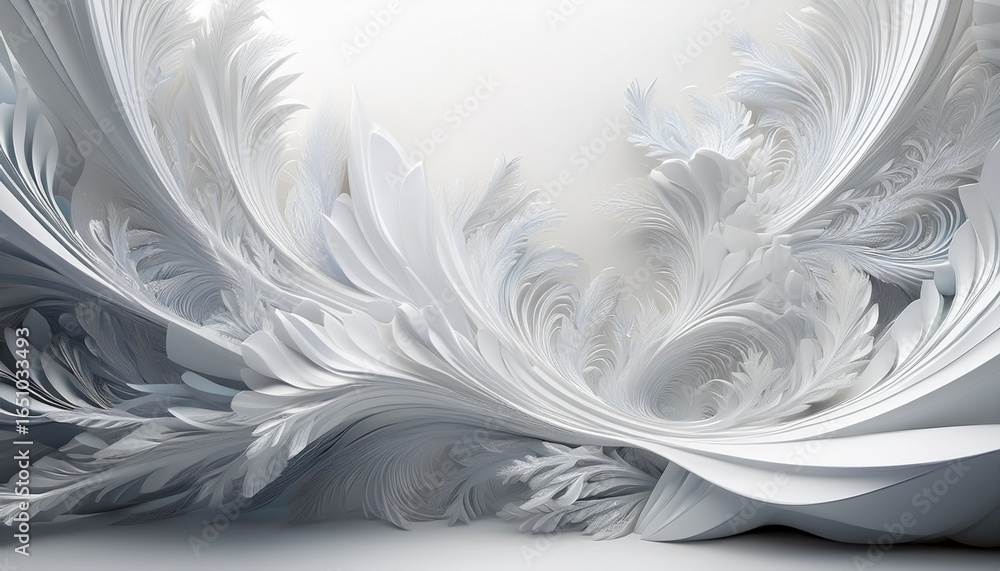 a 3d digital rendering of white frost with a white background a 3d digital rendering of white frost with a white background